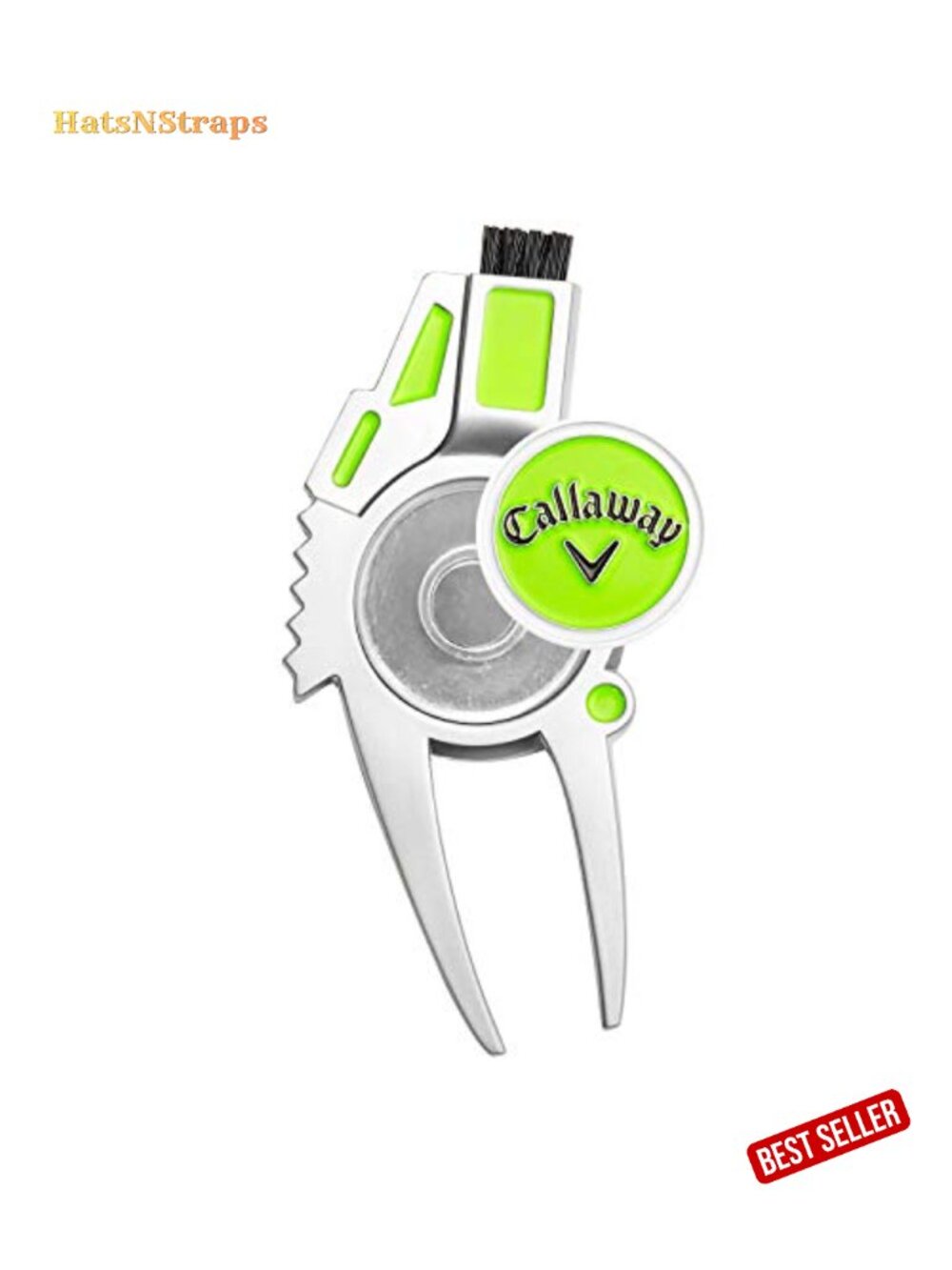 Golf Divot Repair Tool Zinc Alloy Magnetic Ball Marker Compact